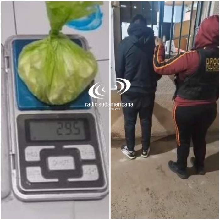 VENDÍA DROGA EN UNA PLAZA, INTENTÓ DARSE A LA FUGA Y LO DETUVIERON